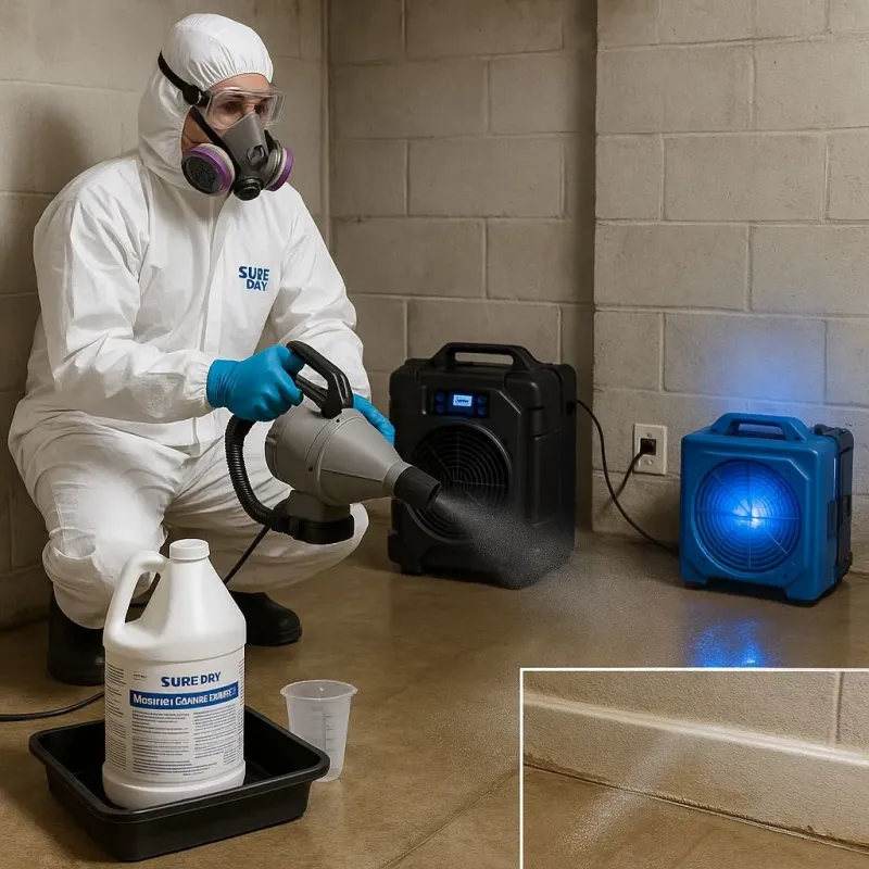 Sanitization and Odor Removal process in Crest, CA