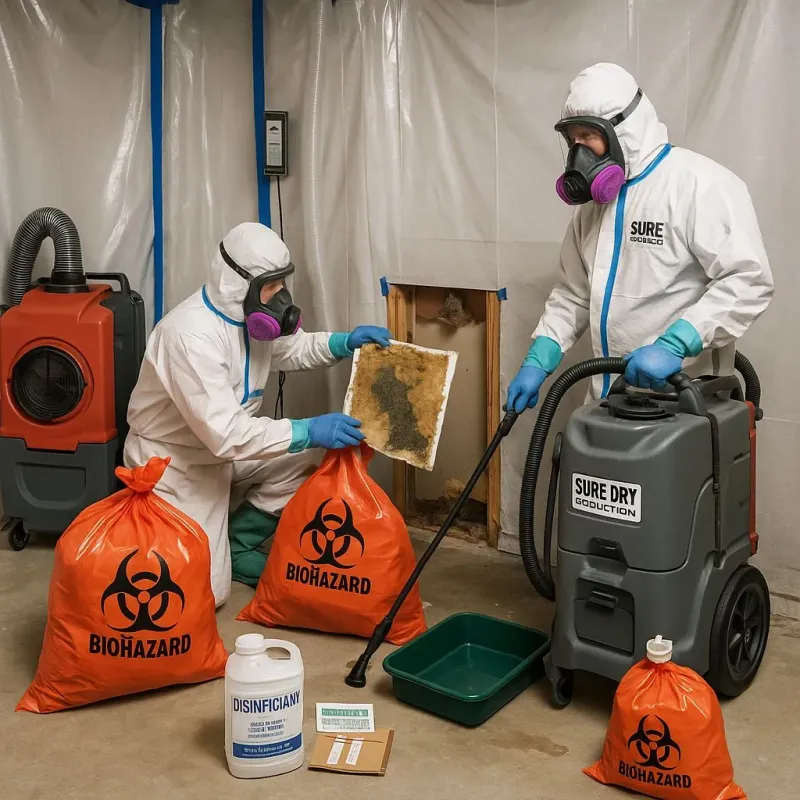 Contaminated Water Handling Protocols process in Crest, CA